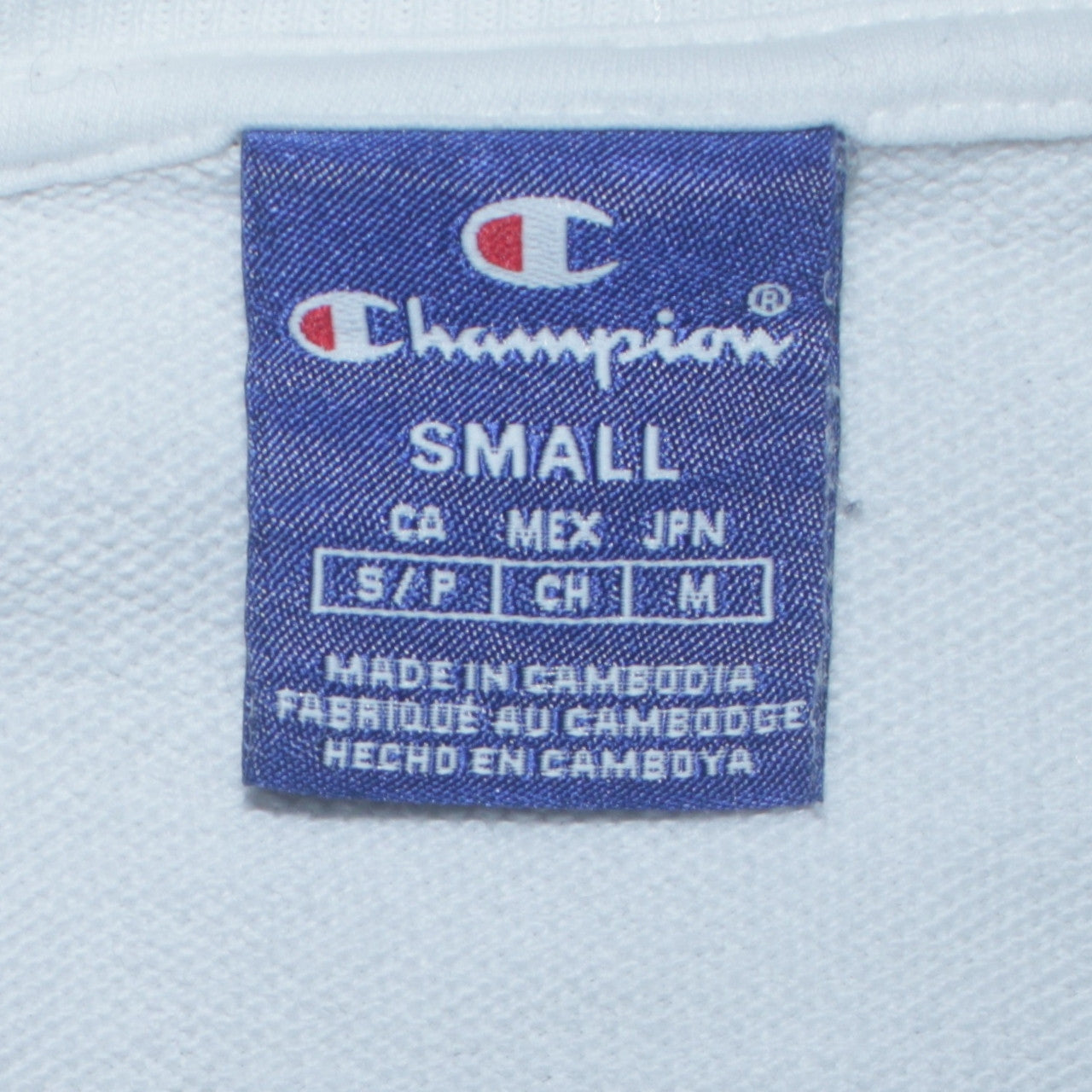 Womens UK Size S Champion White Pullover Sweatshirt