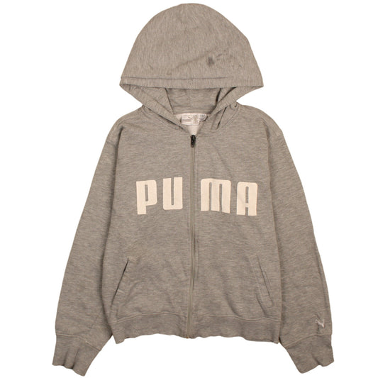 Womens UK Size M PUMA Grey Full Zip Hoodie