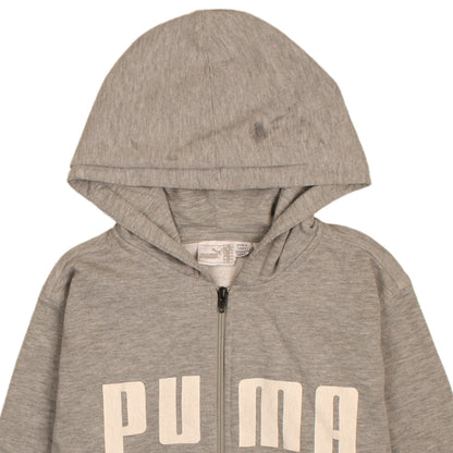 Womens UK Size M PUMA Grey Full Zip Hoodie