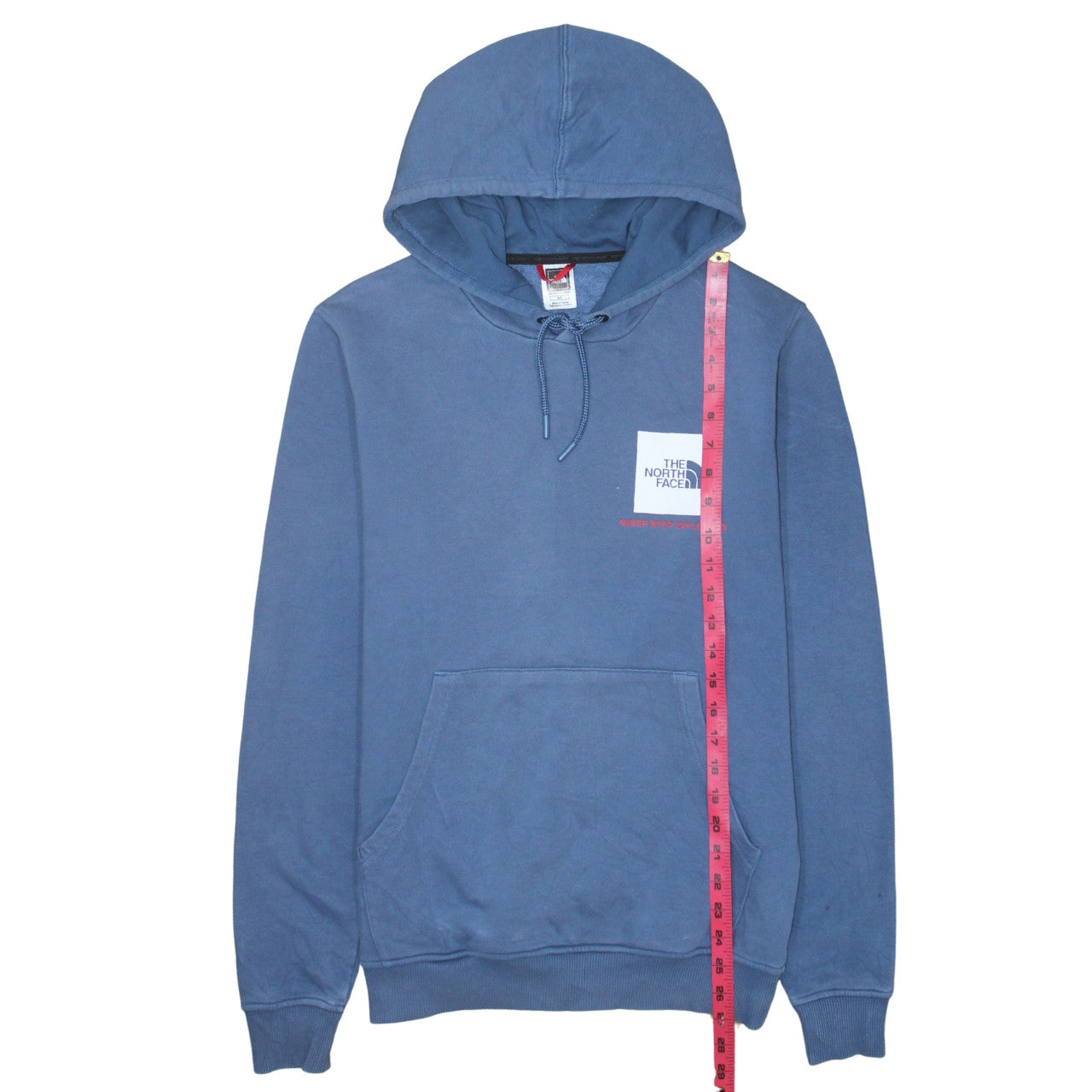Mens UK Size S The North Face Blue Pullover Hoodie