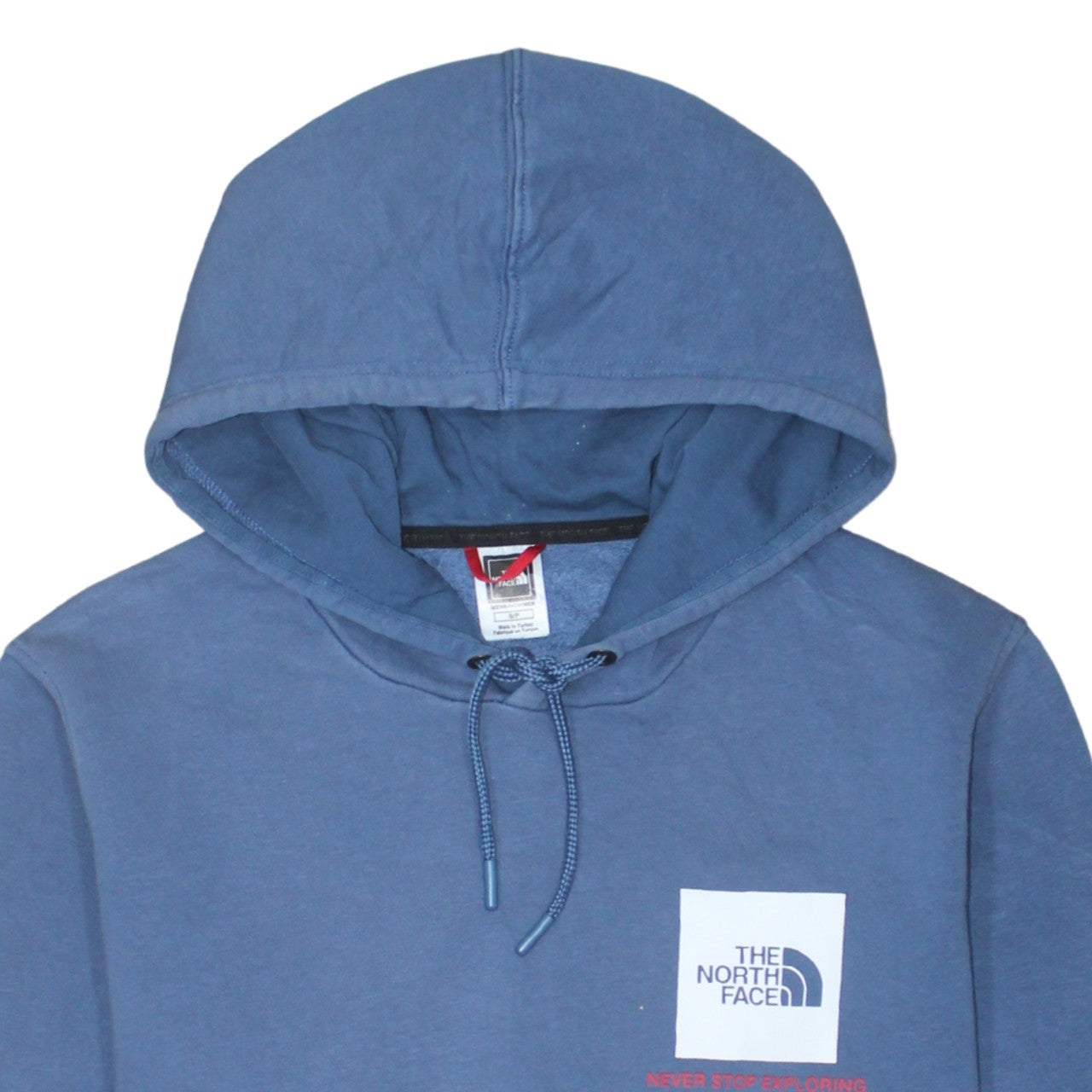 Mens UK Size S The North Face Blue Pullover Hoodie