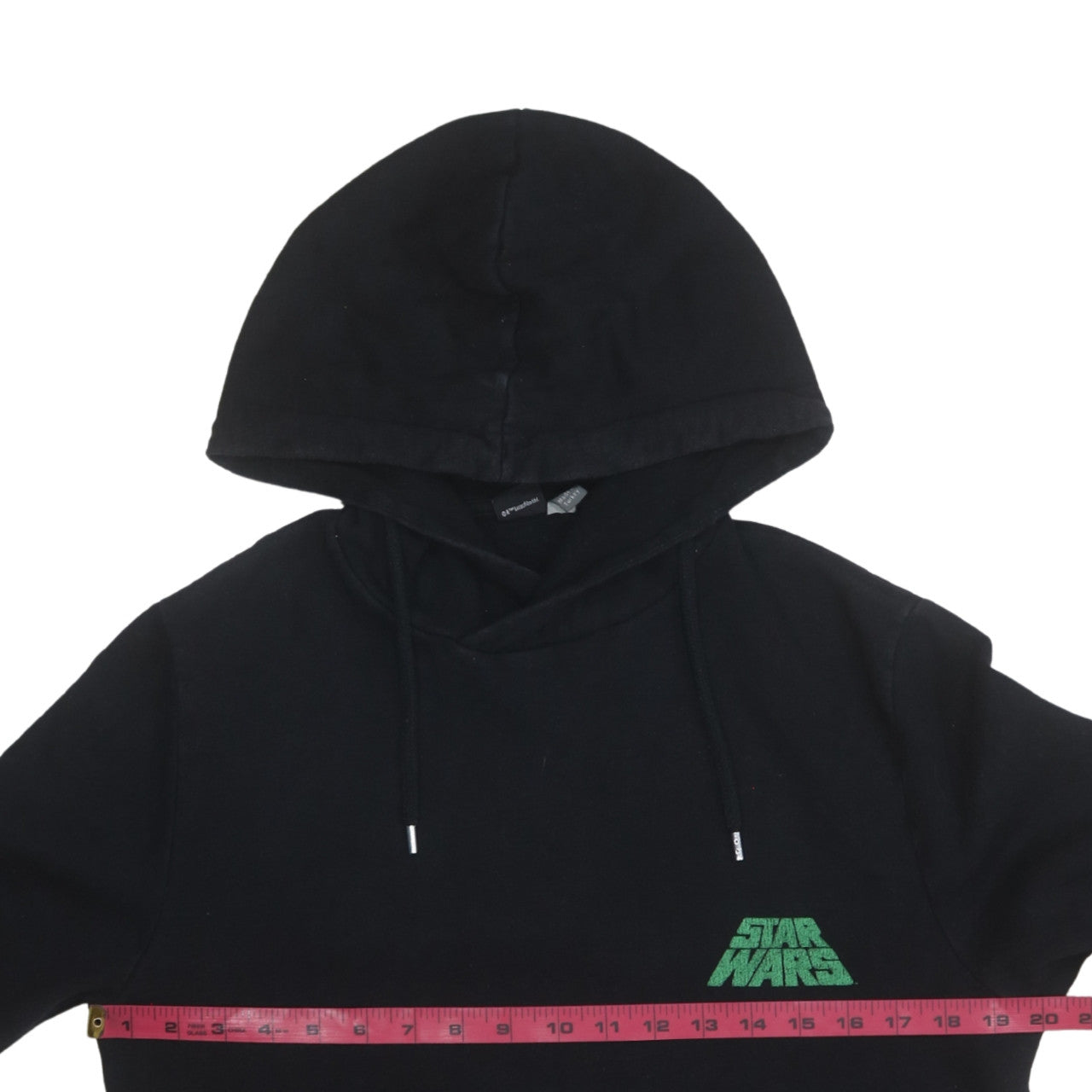 Mens UK Size S ASOS Black Pullover Hoodie