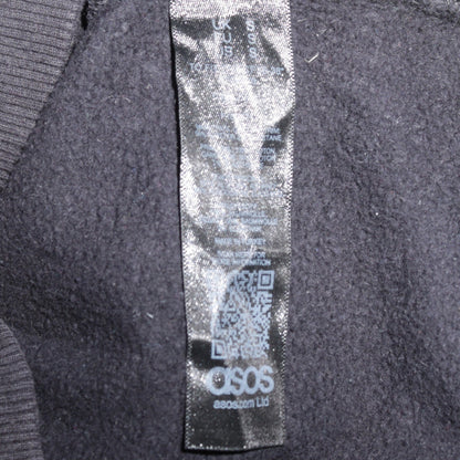 Mens UK Size S ASOS Black Pullover Hoodie