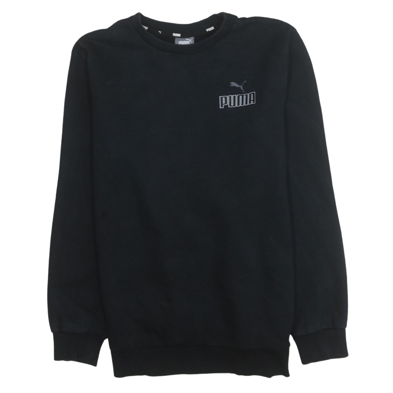 Mens UK Size S PUMA Black Pullover Sweatshirt