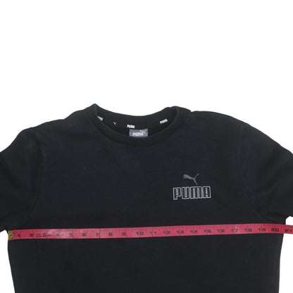 Mens UK Size S PUMA Black Pullover Sweatshirt