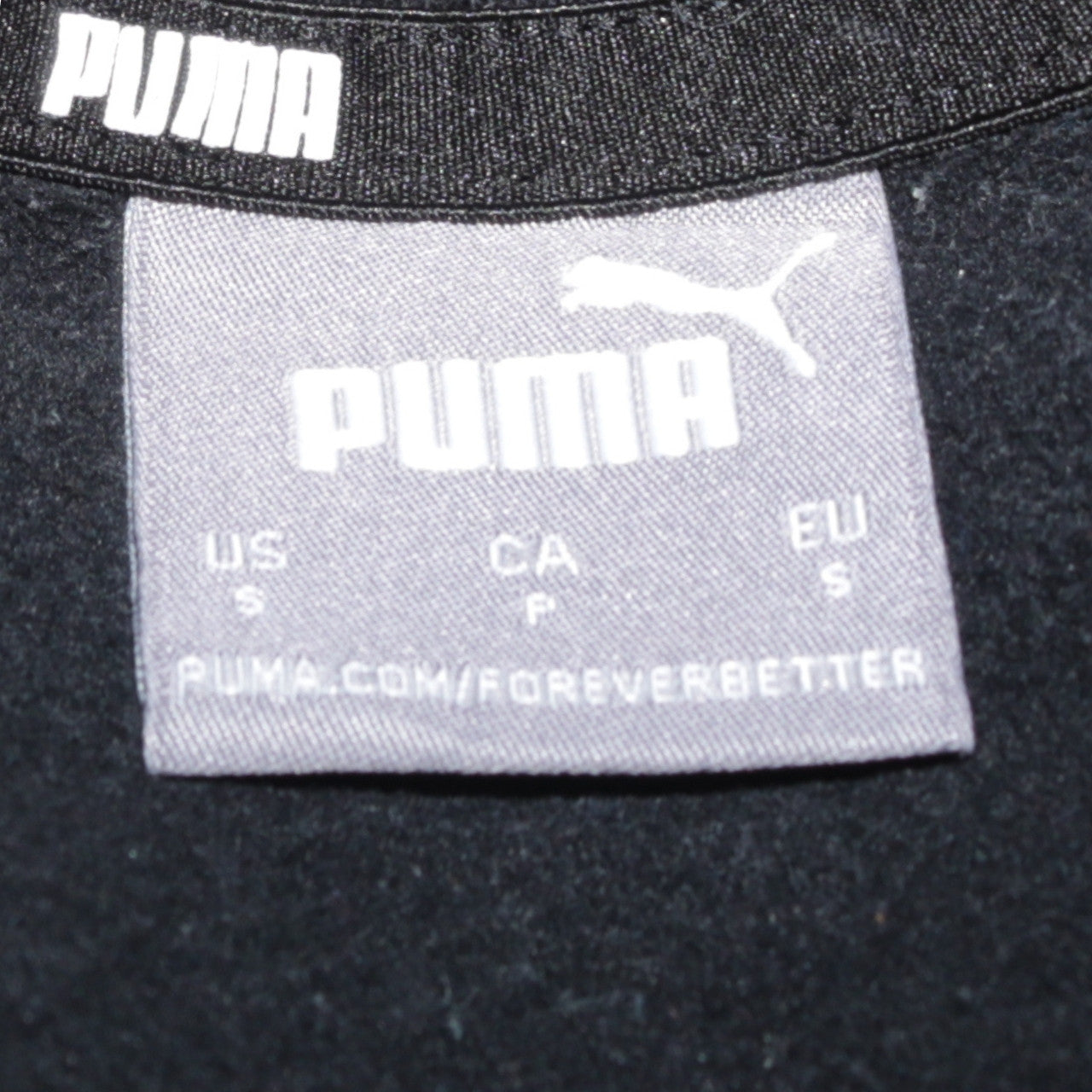 Mens UK Size S PUMA Black Pullover Sweatshirt