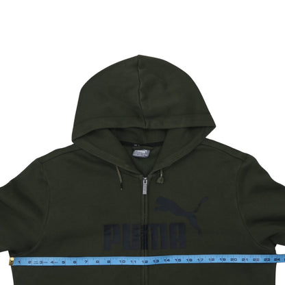 Mens UK Size L PUMA Green Full Zip Hoodie