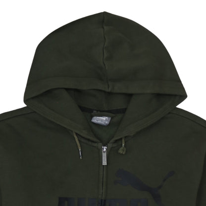Mens UK Size L PUMA Green Full Zip Hoodie