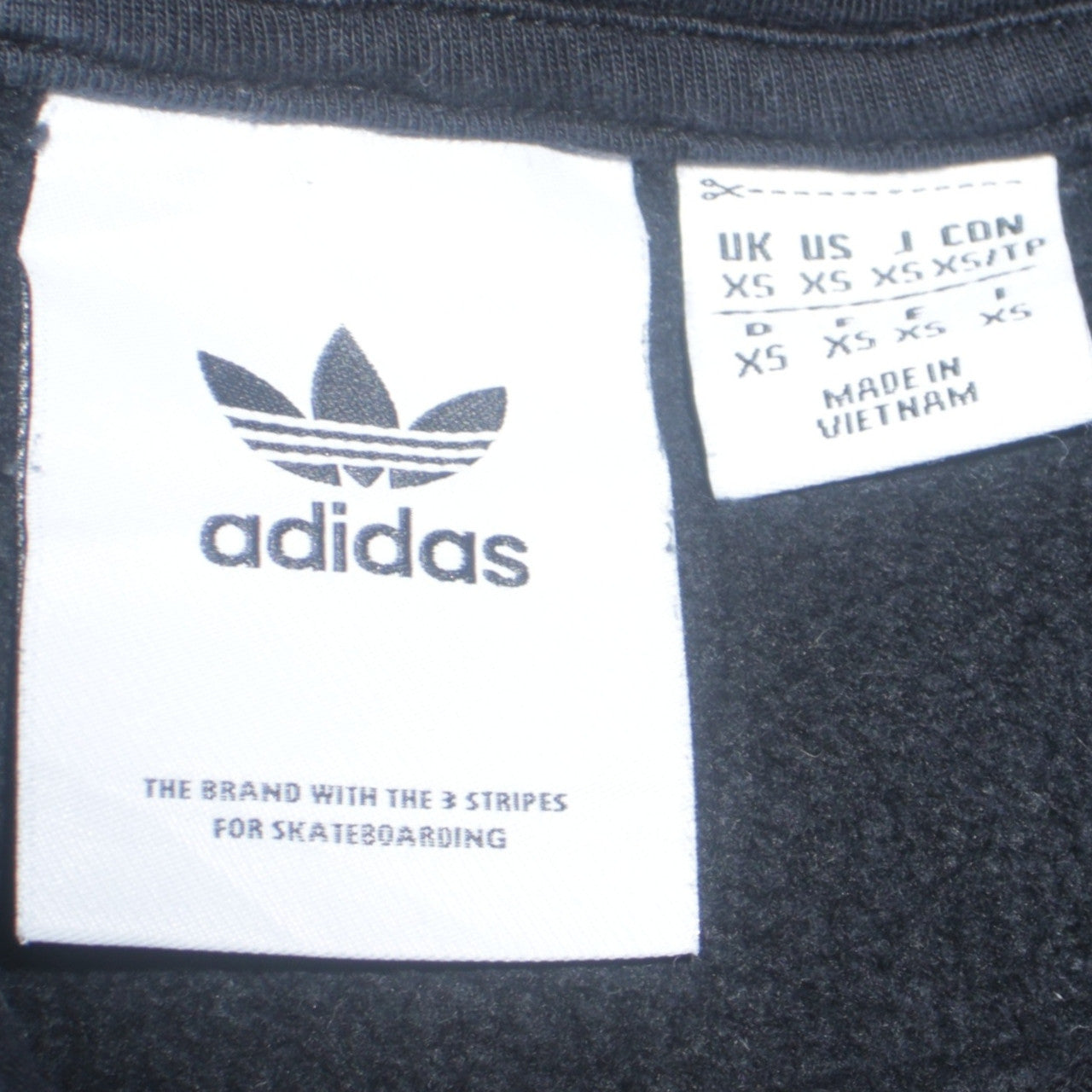 Mens UK Size XS adidas Black Pullover Hoodie