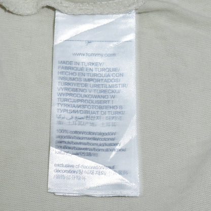 Tommy Jeans Men's Beige Cotton Crew Neck Short Sleeve T-Shirt S