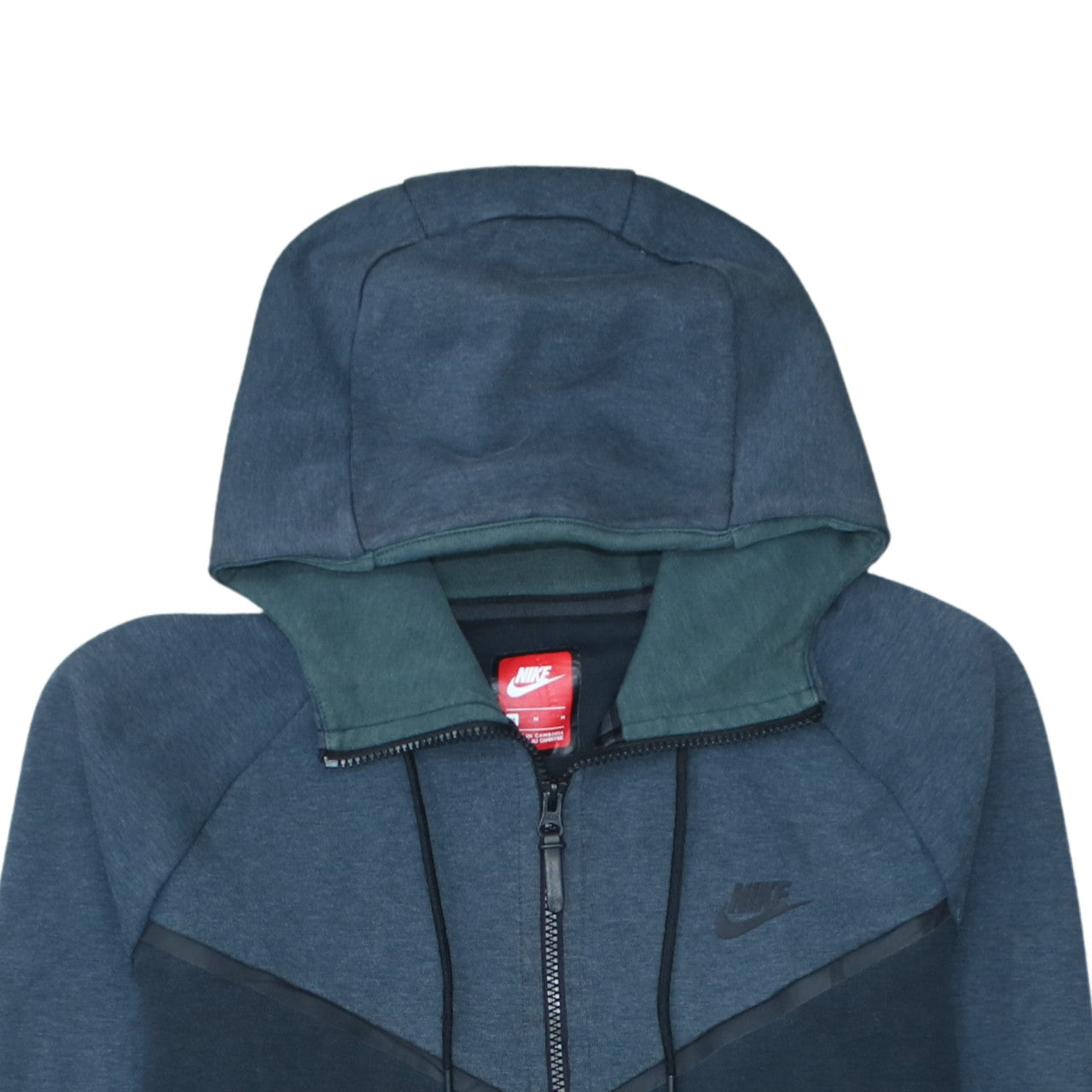 Mens UK Size M Nike Blue Full Zip Hoodie
