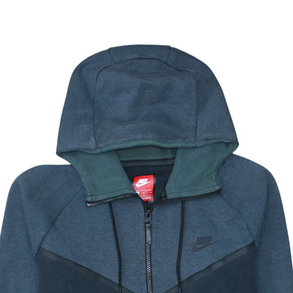 Mens UK Size M Nike Blue Full Zip Hoodie