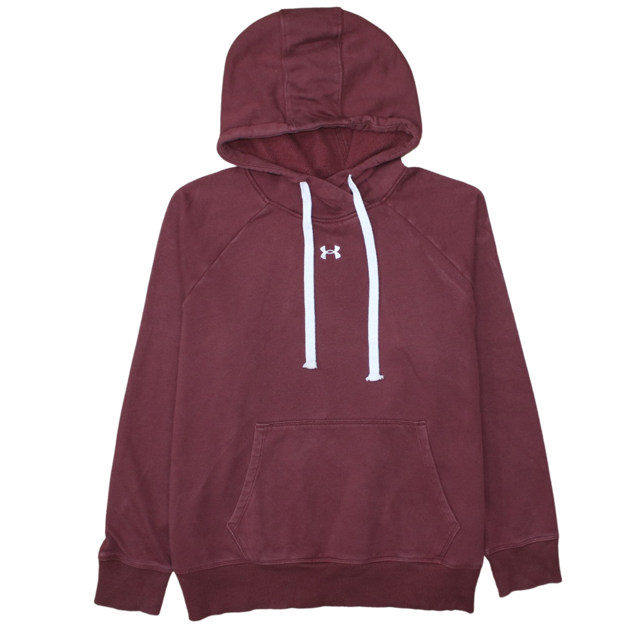 Womens UK Size L Under armour Red Pullover Hoodie
