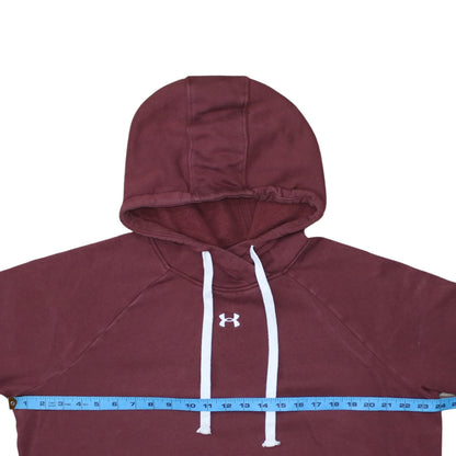 Womens UK Size L Under armour Red Pullover Hoodie