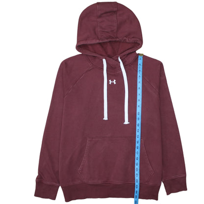 Womens UK Size L Under armour Red Pullover Hoodie