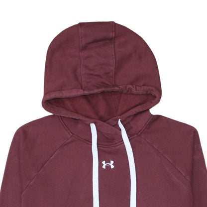 Womens UK Size L Under armour Red Pullover Hoodie