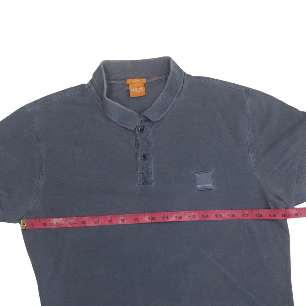 Hugo Boss Men's Blue Slim Fit Short Sleeve Polo Shirt XL