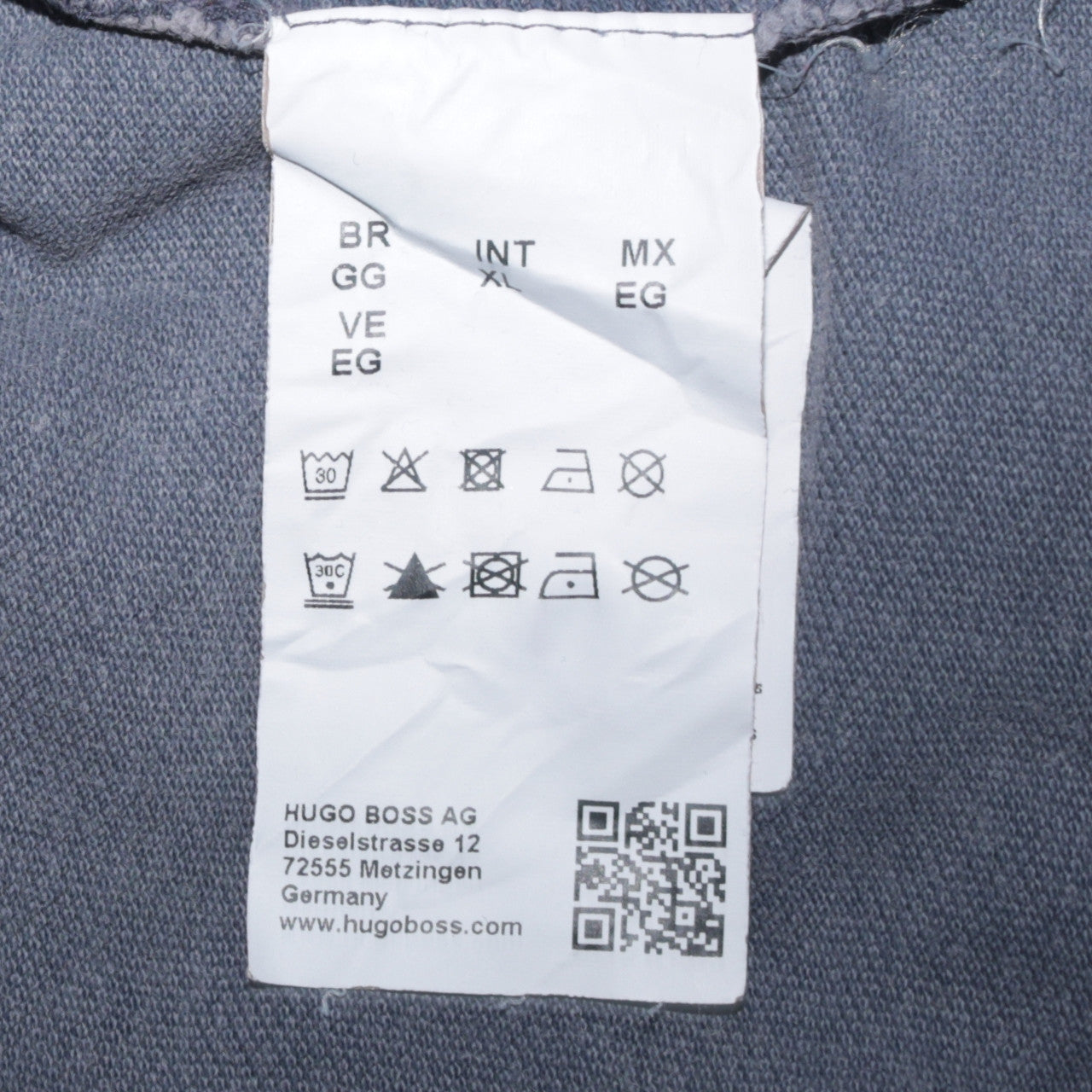 Hugo Boss Men's Blue Slim Fit Short Sleeve Polo Shirt XL