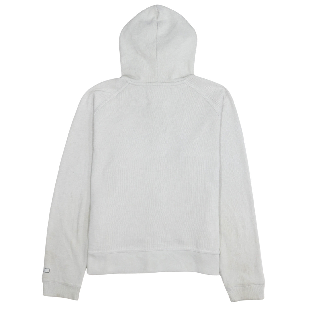 Womens UK Size L Reebok White Full Zip Hoodie