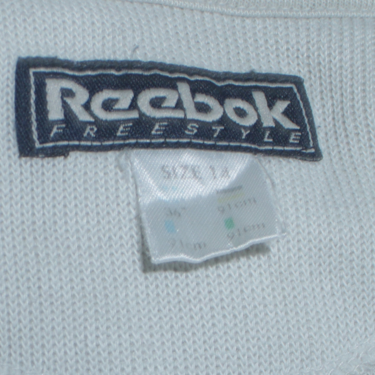 Womens UK Size L Reebok White Full Zip Hoodie
