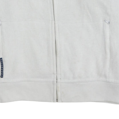 Womens UK Size L Reebok White Full Zip Hoodie