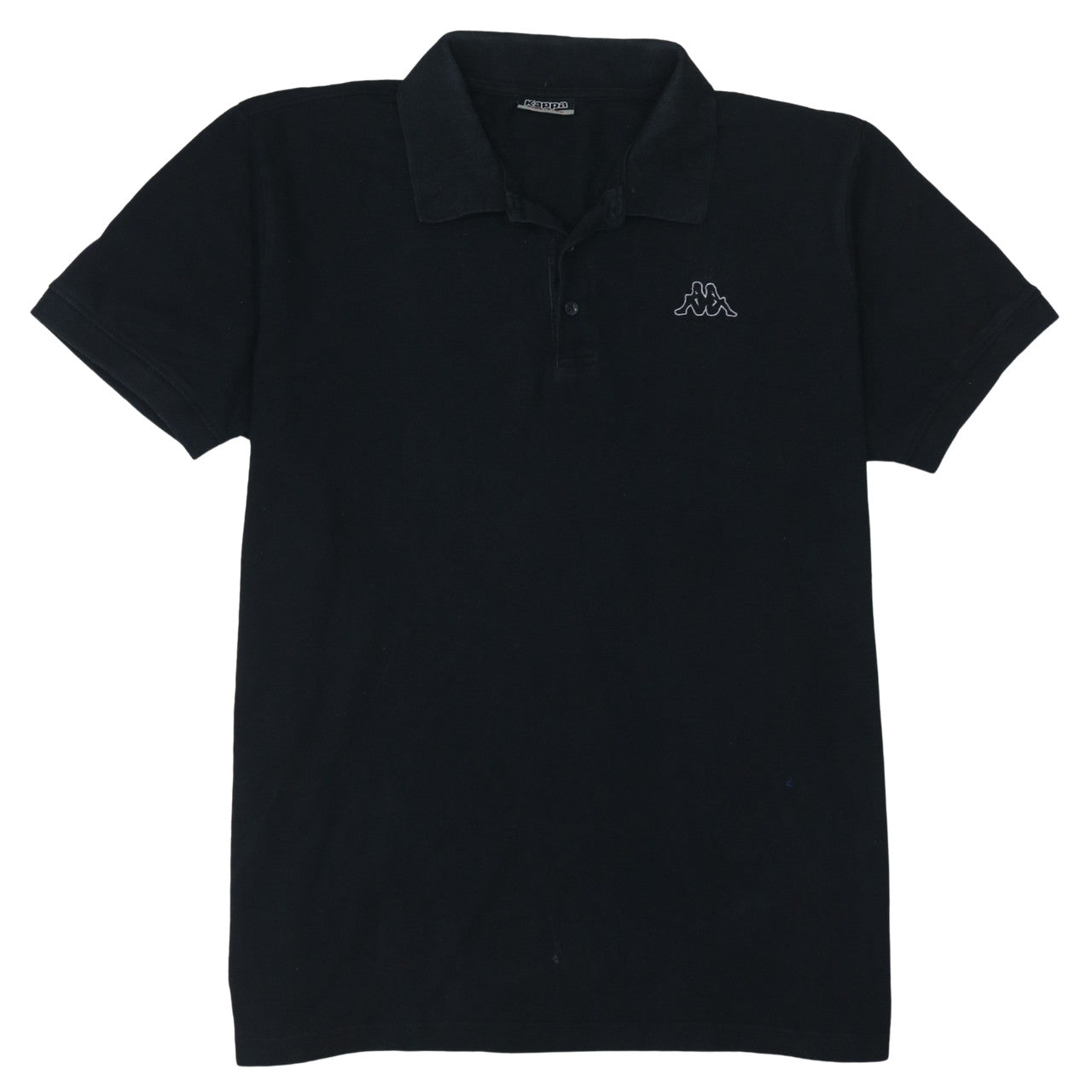 Kappa Men's Black 2XL Polo Shirt Cotton Logo Casual Wear