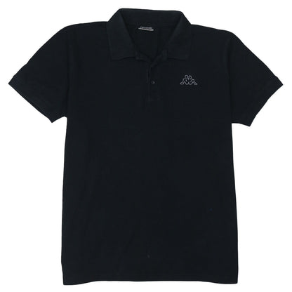 Kappa Men's Black 2XL Polo Shirt Cotton Logo Casual Wear