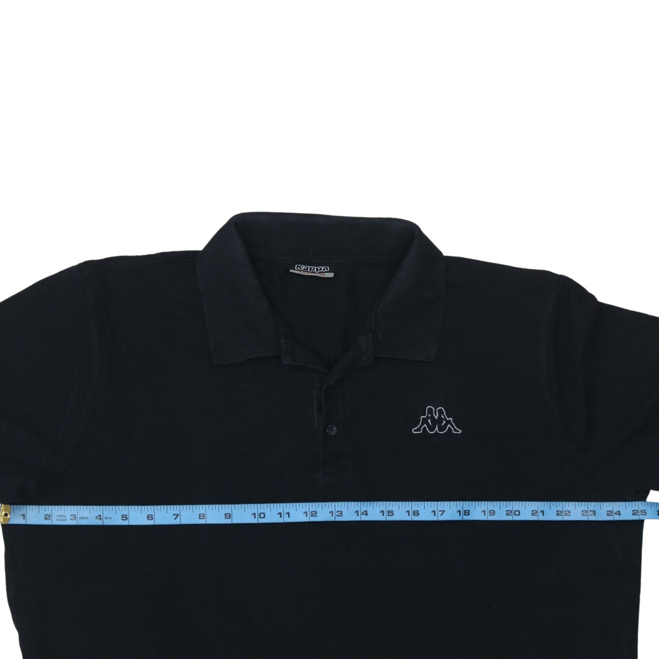 Kappa Men's Black 2XL Polo Shirt Cotton Logo Casual Wear
