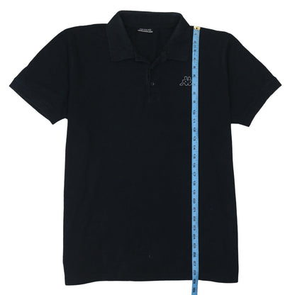 Kappa Men's Black 2XL Polo Shirt Cotton Logo Casual Wear
