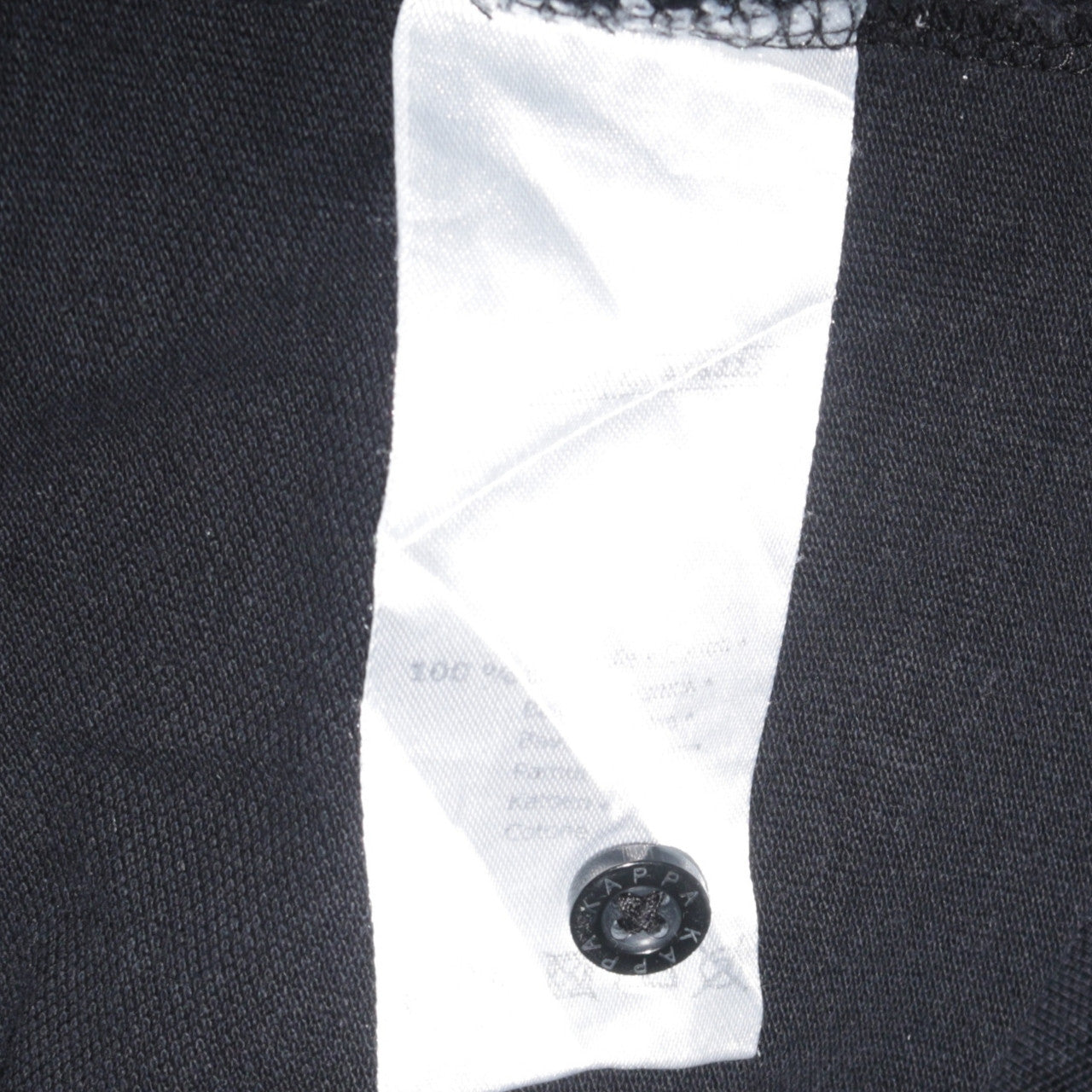 Kappa Men's Black 2XL Polo Shirt Cotton Logo Casual Wear