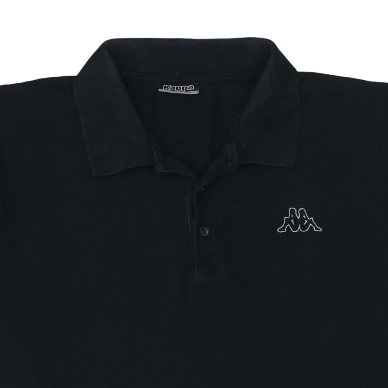Kappa Men's Black 2XL Polo Shirt Cotton Logo Casual Wear