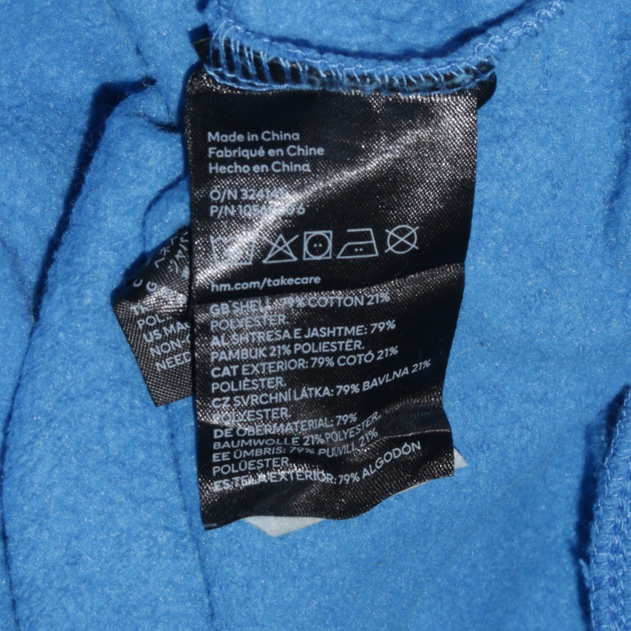 Womens UK Size M H&M Blue Pullover Sweatshirt
