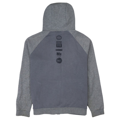 Nike Boys Grey Full Zip Hoodie Sweatshirt 13-15 Years Gym Air Logo