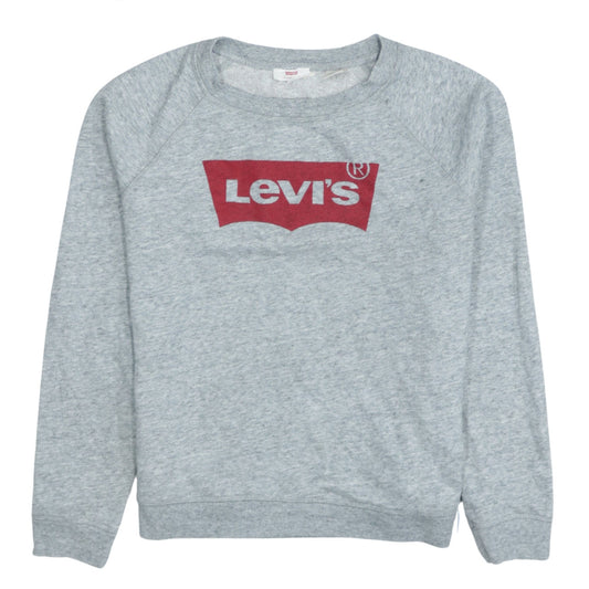 Womens UK Size M Levi's Grey Pullover Sweatshirt