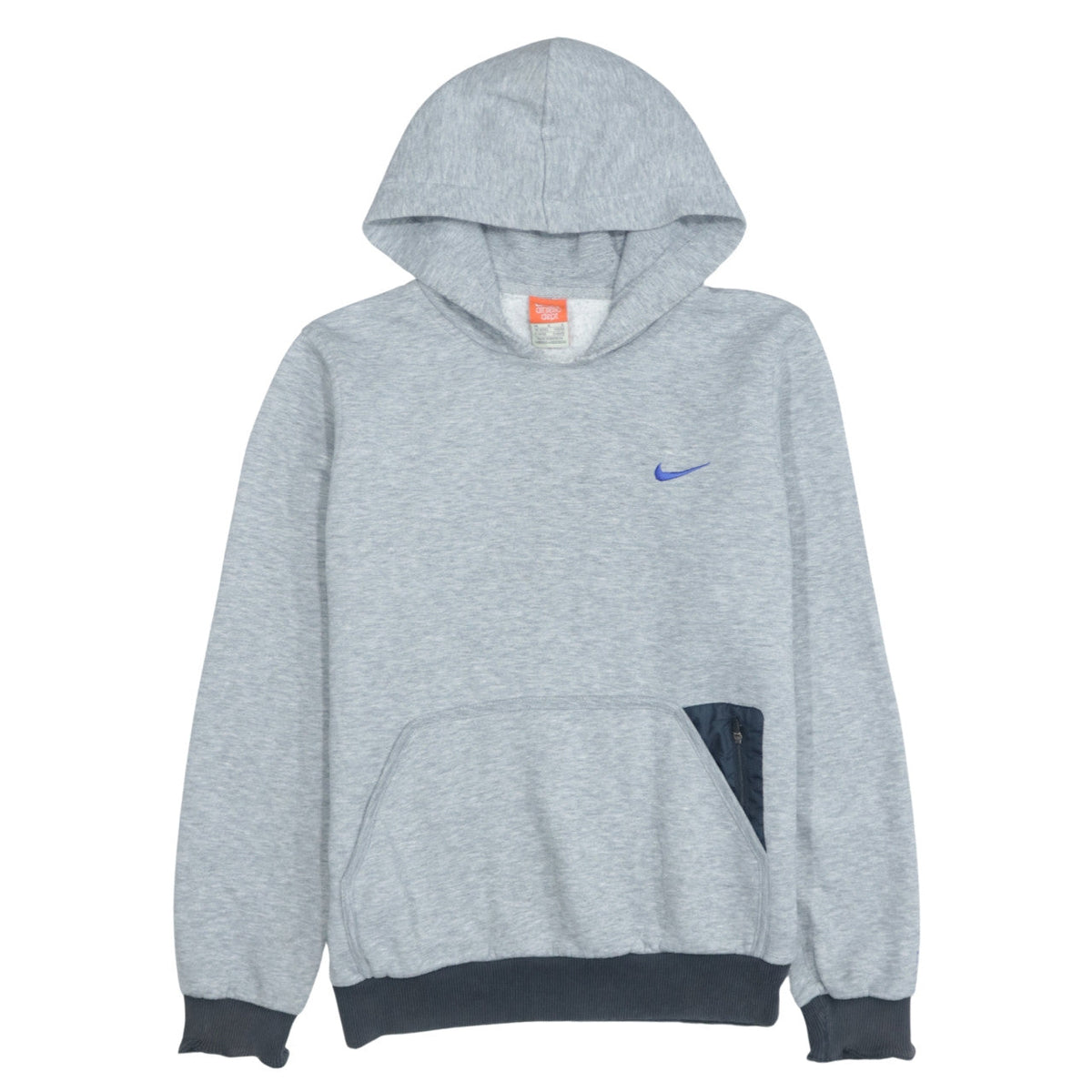 Mens UK Size M Nike Grey Pullover Hoodie