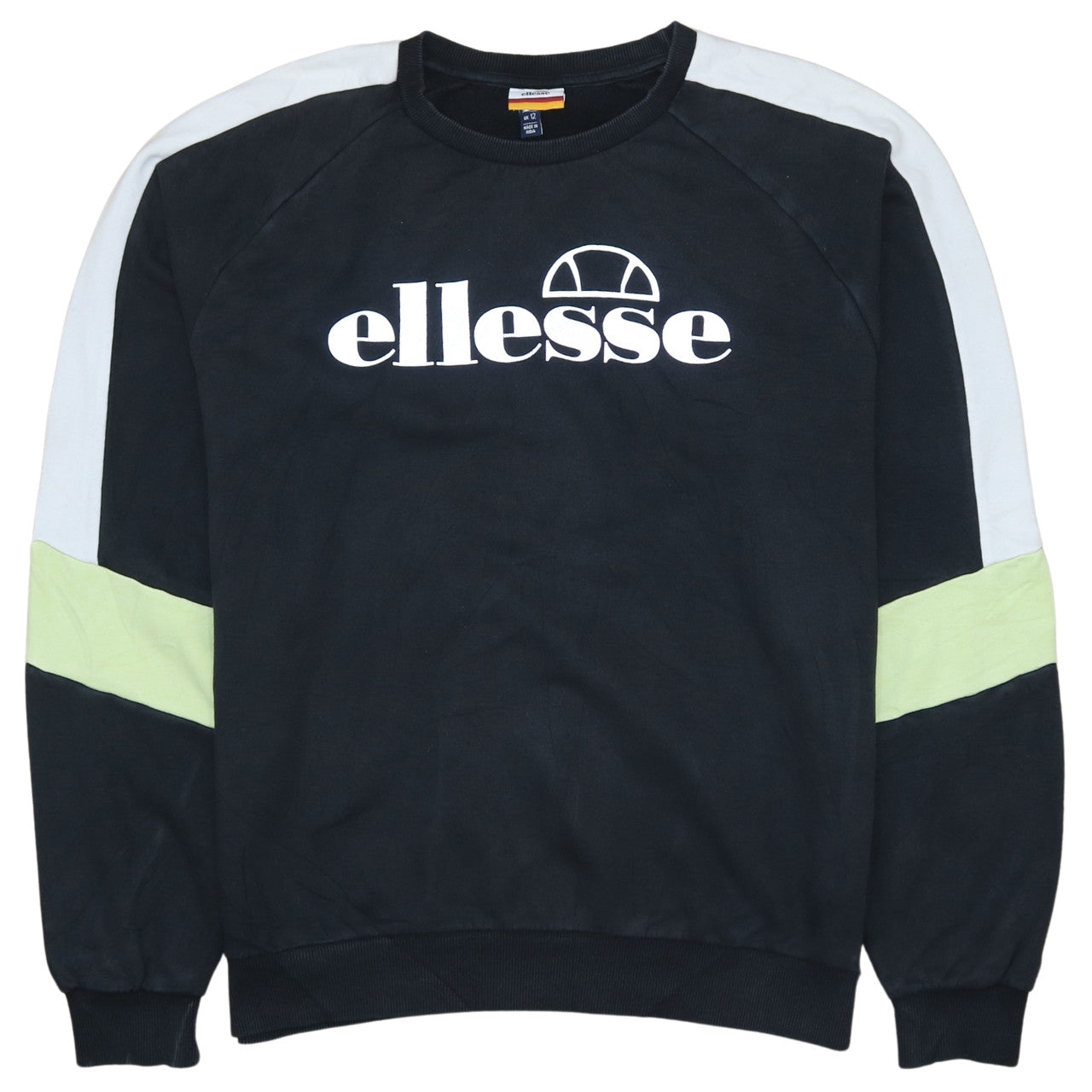Womens UK Size 12 ellesse Black Pullover Sweatshirt