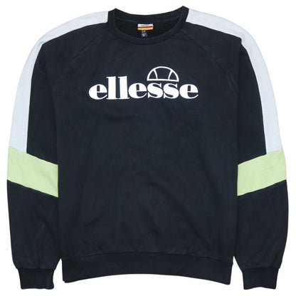 Womens UK Size 12 ellesse Black Pullover Sweatshirt
