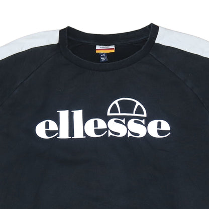 Womens UK Size 12 ellesse Black Pullover Sweatshirt