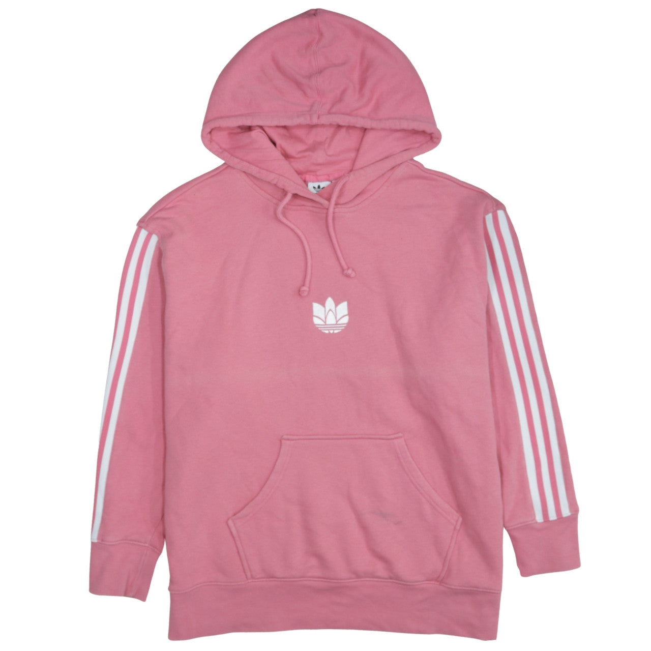 Womens UK Size 10 adidas Pink Pullover Hoodie