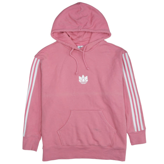 Womens UK Size 10 adidas Pink Pullover Hoodie