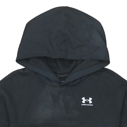 Under Armour Boys Black L Pullover Fleece Hoodie ColdGear Sportswear