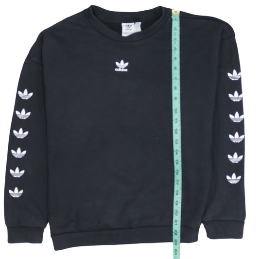 Womens UK Size XS adidas Black Pullover Sweatshirt