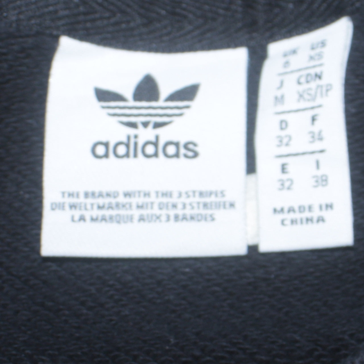 Womens UK Size XS adidas Black Pullover Sweatshirt
