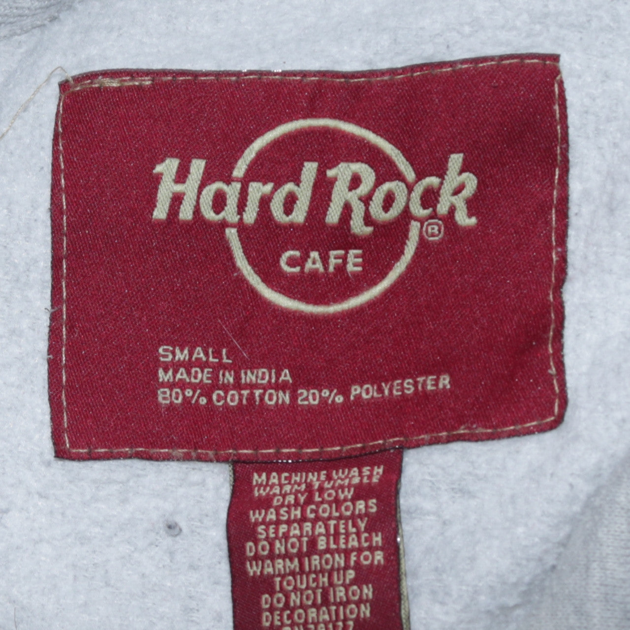 Mens UK Size S Hard Rock Cafe Grey Pullover Hoodie