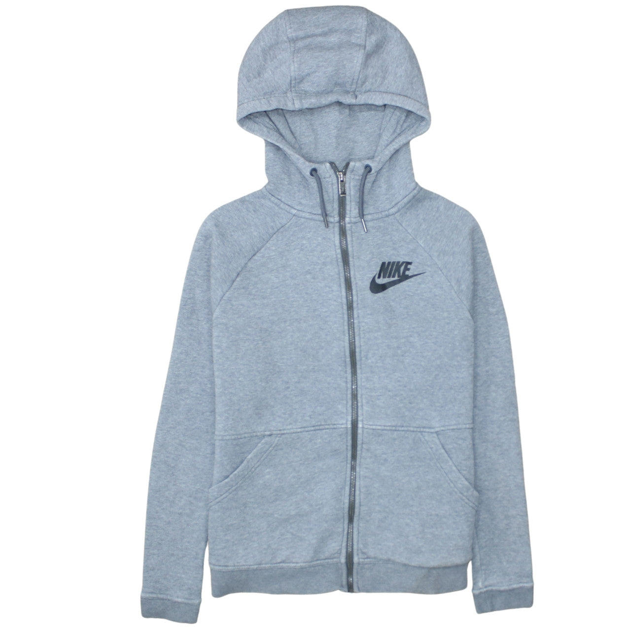Mens UK Size S Nike Grey Full Zip Hoodie