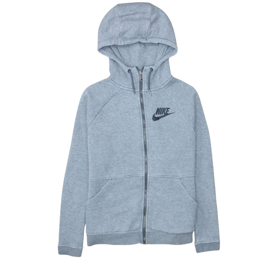 Mens UK Size S Nike Grey Full Zip Hoodie