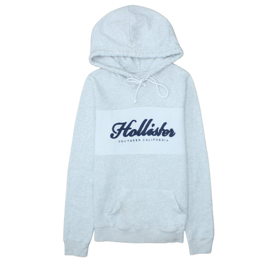 Mens UK Size XS Hollister Grey Pullover Hoodie