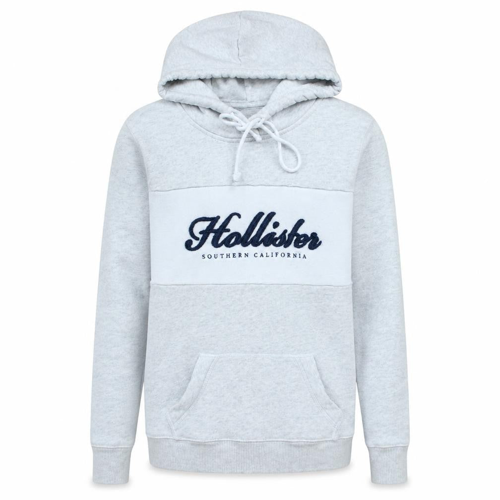 Mens UK Size XS Hollister Grey Pullover Hoodie