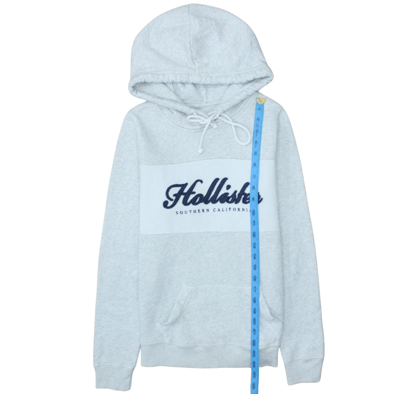Mens UK Size XS Hollister Grey Pullover Hoodie