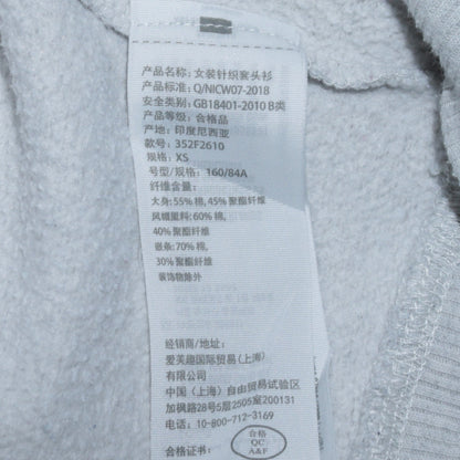 Mens UK Size XS Hollister Grey Pullover Hoodie